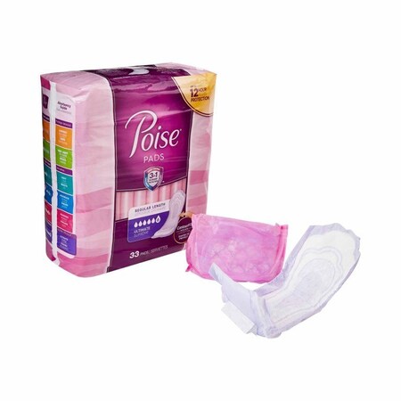 Poise Fresh Protection Bladder Control Pad Poise 3-1/2 X 16 Inch Heavy Absorbency Sodium Polyacrylate Core Regular, 132PK 33592